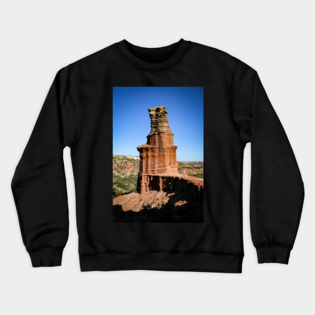 Palo Duro Canyon Lighthouse Crewneck Sweatshirt by jonesing